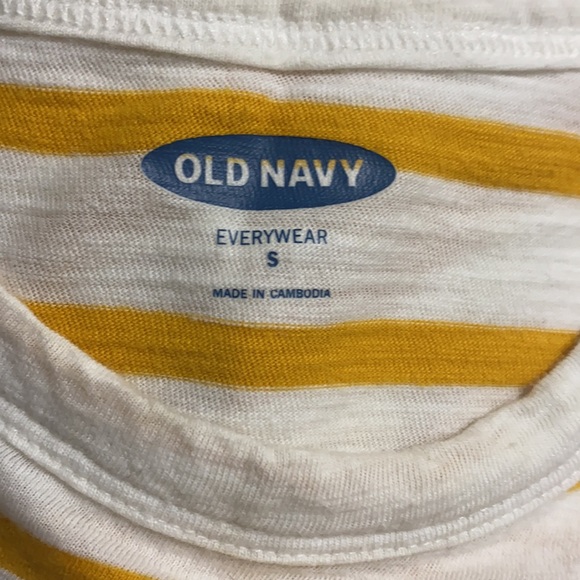 White & yellow striped shirt. Size s - Picture 3 of 3